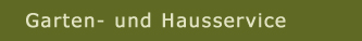 Haus-Gartenservice